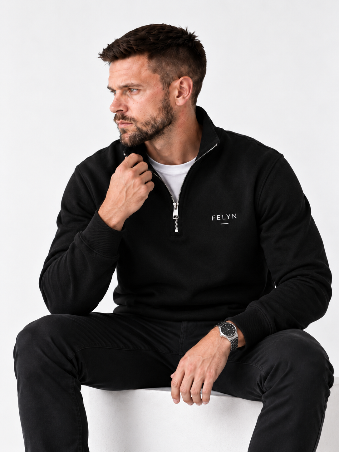 Essential Quarter-Zip Sweatshirt