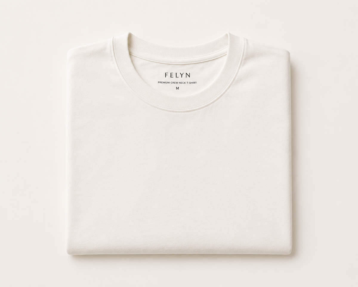 White | Folded flat